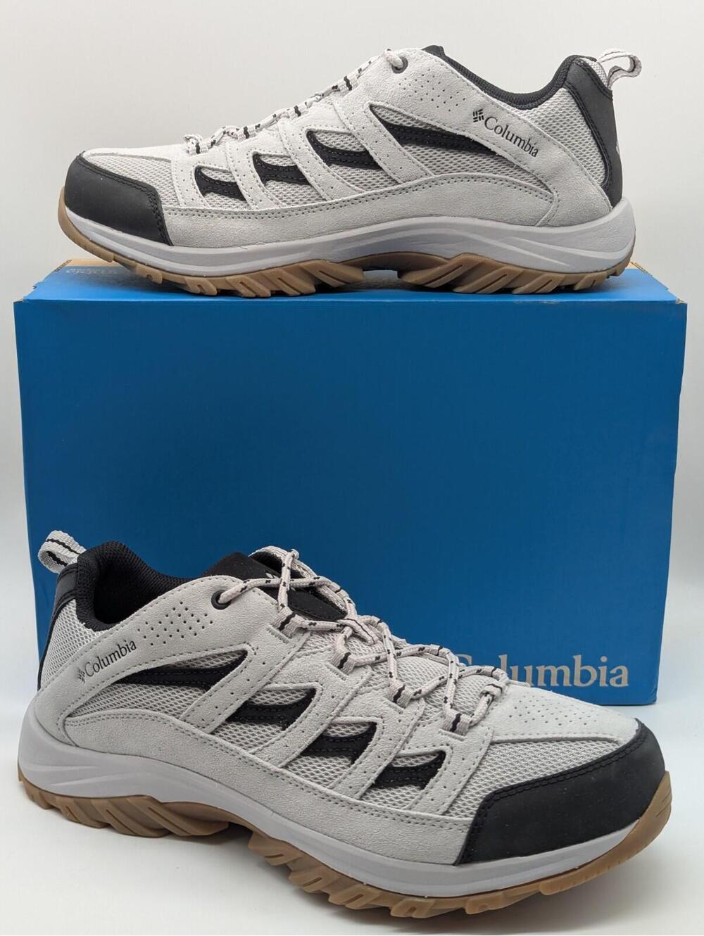 Mens Size 11 - Columbia Crestwood Trail Hiking Shoes BM4595-011 Gray Black New